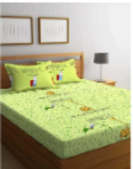 صورة Portico - New York Bedsheet + 2 Pillow Covers Green 150cm