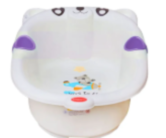 صورة Luvlap - Bear Baby Bathing Tub Portable - Purple
