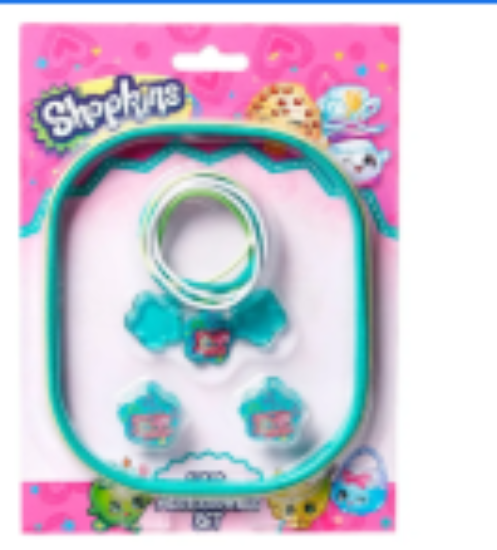 صورة Shopkins - Hair Accessory Set - Green & White