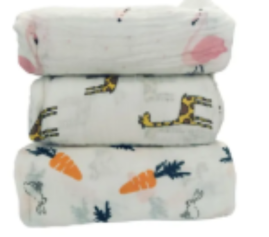 صورة Babamama - Muslin Blankets for Newborn Baby - Pack of 3