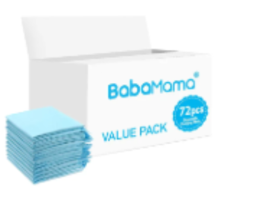 صورة BabaMama - Disposable Changing Mats - 72pcs - Blue