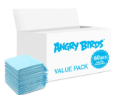 صورة Angry Birds - Disposable Changing Mats, 60 Counts-Blue