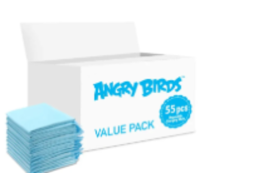 صورة Angry Birds - Disposable Changing Mats, 55 Counts-Blue