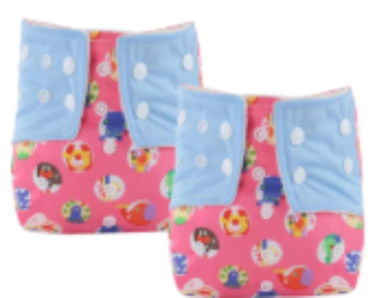 صورة Babamama - Baby Reusable Swim Diapers - Pink - Pack of 2