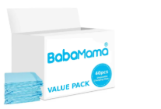 صورة Babamama - Disposable Changing Mats Value Pack 40pcs - Blue