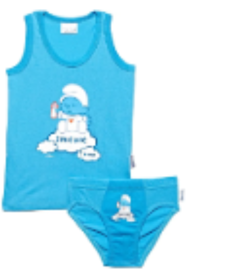 صورة The Smurfs - Vest & Underwear Set - Dark Blue, 6-9 Months