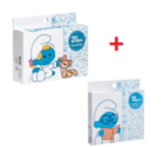 صورة Smurf - Box of 20 Disposable Bibs