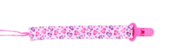 صورة Pixie Pacifier Holder - Heart Print