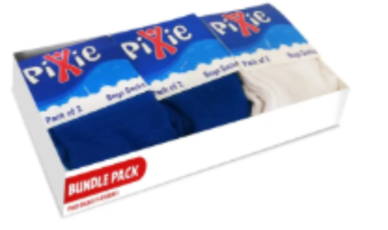 صورة Pixie - Bamboo Cotton Blue Socks - Buy 2 Get 1 Free (White Socks) 5-8 Years