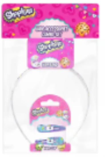 صورة Shopkins - Hair Band White & Hair Clips Green Combo