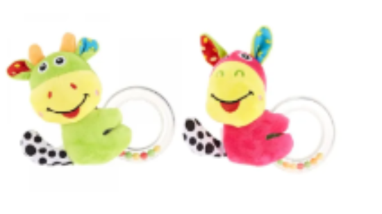 صورة Pixie Cattle Rattle Toy + Donkey Rattle Toy
