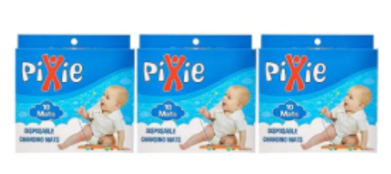 صورة Pixie Disposable Changing Mats - Pack of 3