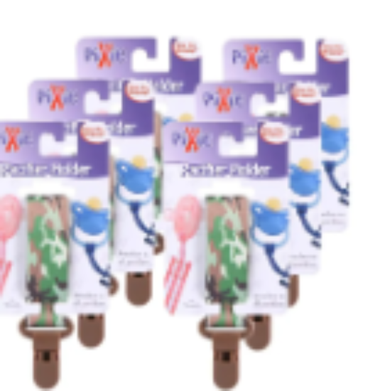 صورة Pixie - Pacifier Holder Army Print (Pack of 6)