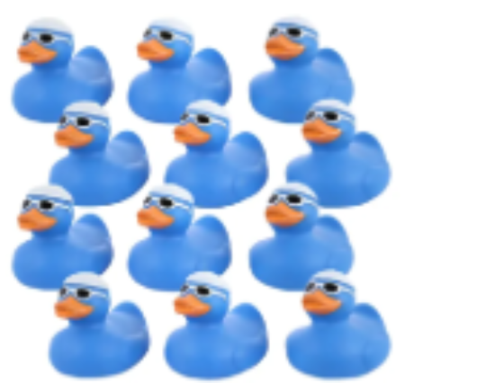 صورة Pixie - Floating Ducks Blue (Pack of 4)