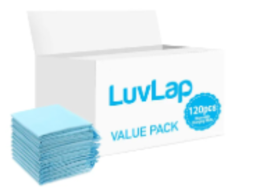 صورة Luvlap - Disposable Changing Mats - 120pcs - Blue