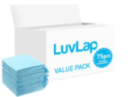 صورة Luvlap - Disposable Changing Mats - 75pcs - Blue