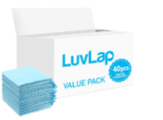 صورة Luvlap - Disposable Changing Mats - 40pcs - Blue