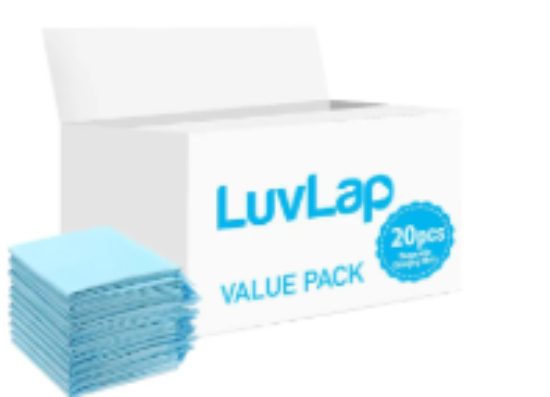 صورة Luvlap - Disposable Changing Mats - 20pcs - Blue