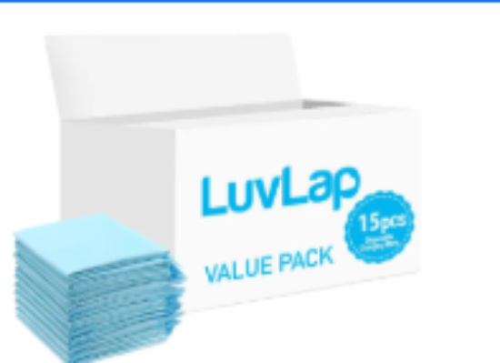 صورة Luvlap - Disposable Changing Mats - 15pcs - Blue