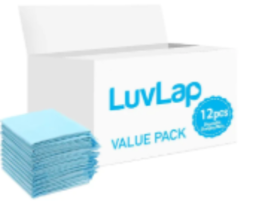 صورة Luvlap - Disposable Changing Mats - 12pcs - Blue