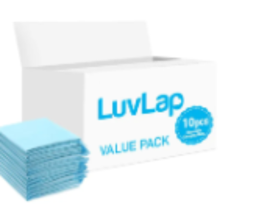 صورة Luvlap - Disposable Changing Mats - 10pcs - Blue