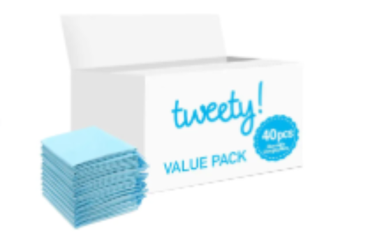 صورة Tweety - Disposable Changing Mats - 40pcs - Blue