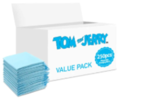 صورة Tom&Jerry - Disposable Changing Mats, 250 Counts-Blue