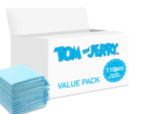 صورة Tom&Jerry - Disposable Changing Mats, 110 Counts-Blue