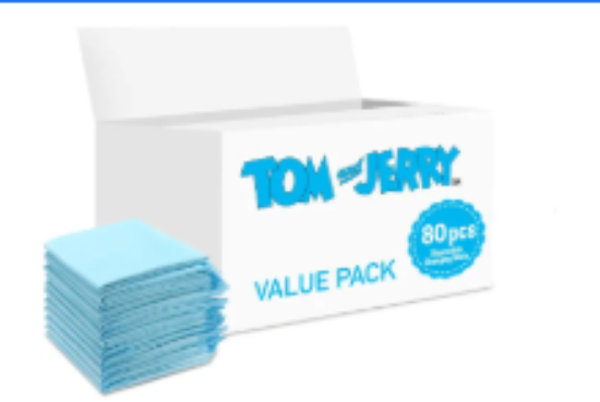 صورة Tom&Jerry - Disposable Changing Mats, 80 Counts-Blue