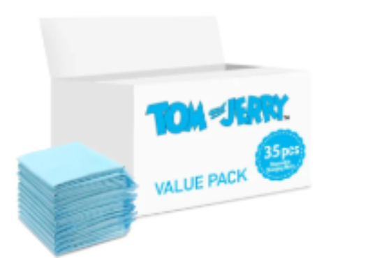 صورة Tom&Jerry - Disposable Changing Mats, 35 Counts-Blue
