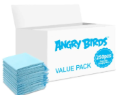 صورة Angry Birds - Disposable Changing Mats, 250 Counts-Blue