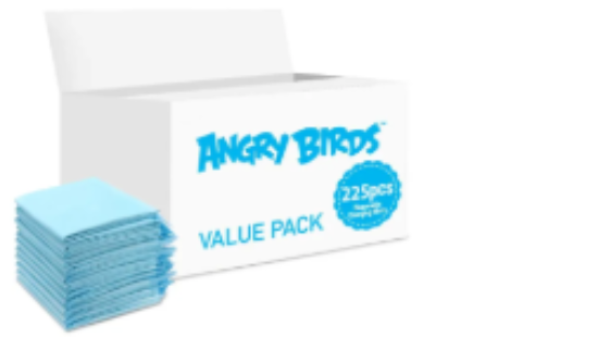 صورة Angry Birds - Disposable Changing Mats, 225 Counts-Blue