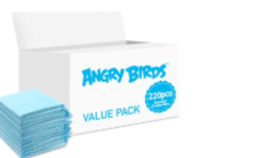صورة Angry Birds - Disposable Changing Mats, 220 Counts-Blue