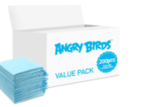 صورة Angry Birds - Disposable Changing Mats, 200 Counts-Blue