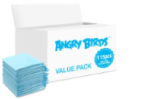 صورة Angry Birds - Disposable Changing Mats, 110 Counts-Blue