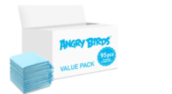 صورة Angry Birds - Disposable Changing Mats, 95 Counts-Blue