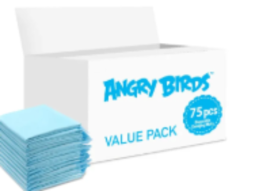 صورة Angry Birds - Disposable Changing Mats, 75 Counts-Blue