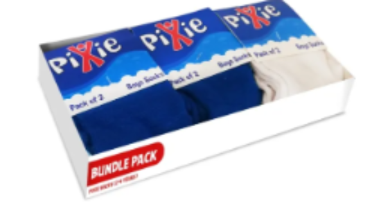 صورة Pixie - Bamboo Cotton Blue Socks - Buy 2 Get 1 Free (White Socks) 2-4 Years