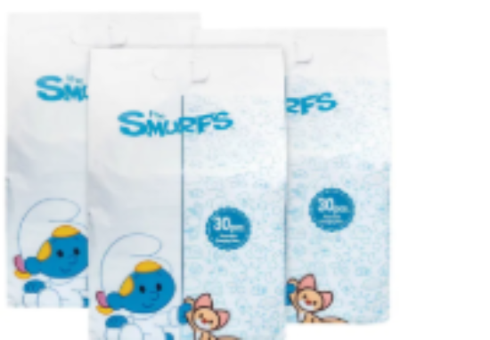 صورة Smurf - Polybag of 30 Disposable Changing Mats, 90pcs. (Pack of 3)