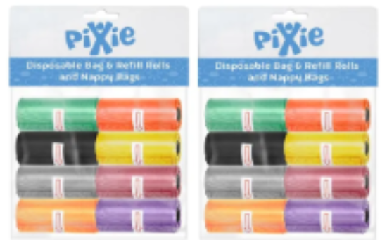 صورة Pixie - Garbage Bag And Refill Rolls - Pack of 2 - 320pcs
