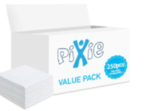 صورة Pixie - Disposable Changing Mats, 250 Counts-White