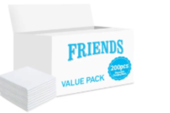 صورة Friends - Disposable Changing Mats, 200 Counts-White