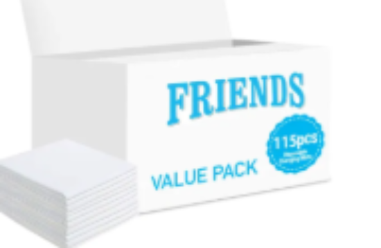 صورة Friends - Disposable Changing Mats, 115 Counts-White