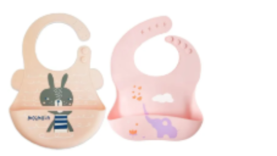 صورة Pixie Baby - Silicone Bibs Pack of 2 - Squirrel