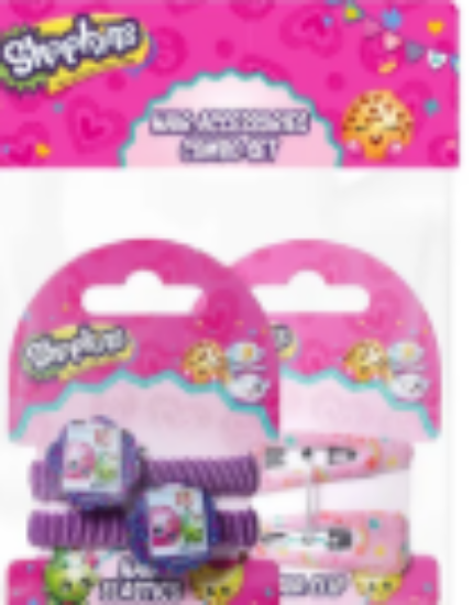 صورة Shopkins - Hair Clip Pink & Pony Band Pink Combo