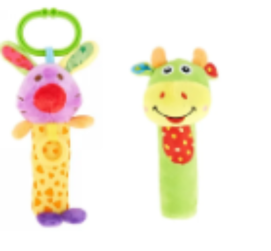 صورة Pixie Rabbit Rattle Toy + Cattle Rattle Toy