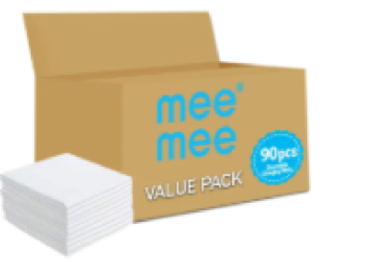 صورة Mee Mee - Disposable Changing Mats, 90 Counts-White