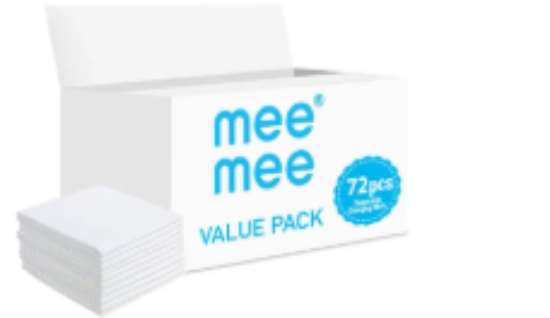 صورة Mee Mee - Disposable Changing Mats, 72 Counts-White