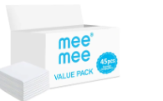 صورة Mee Mee - Disposable Changing Mats, 45 Counts-White