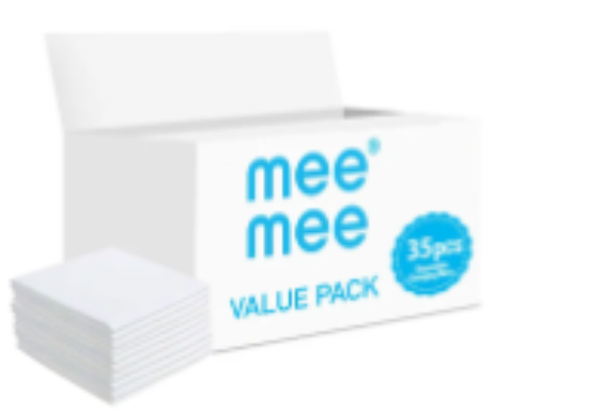 صورة Mee Mee - Disposable Changing Mats, 35 Counts-White